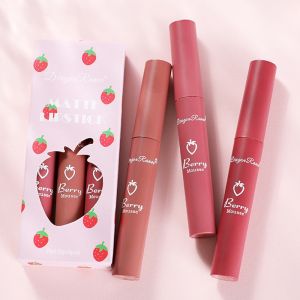 3PCS Lipstick Waterproof Original Matte Waterproof Non-marking Lipstick Long Lasting Lip Glaze Matte Lipstick Waterproof Long Lasting Make Up Matte Lipstick Set