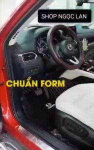 Thảm Lót Sàn 6D Xe Mitsubishi Xporce da Cacbon cao cấp kết hợp rối sàn sang trọng