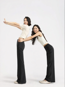 HIPPIE MISS | Petite Friendly Flare Legged Trouser