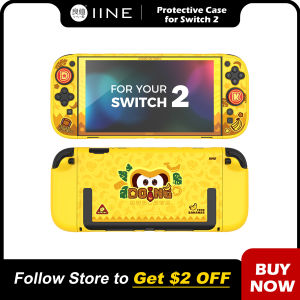 IINE Dong Protective Case Set for Switch 2 /Precision Mold / Dockable Case /Full Protection /Exclusive Design /Storage Bag
