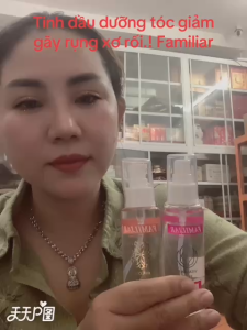 Tinh dầu dưỡng tóc Familiar giảm sơ rối gãy rụng chai 100ml thơm mượt
