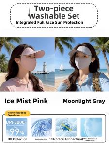 PISSA | UV Protection Face Mask with Ear Loops and Sun Visor