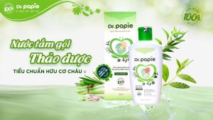 Combo 03 Chai Nước Tắm gội Thảo Dược DR.PAPIE Cho Bé 230ml - Giúp Ngăn Ngừa Và Giảm Các Vấn Đề Về Da - DR PAPIE