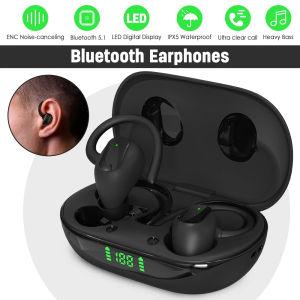 🎧 【Reaystock】 + FREE Shipping 🎧 X10 Pro Sports ENC Bluetooth 5.1 Wireless Ear Hook with Charging Case Heavy Bass HiFi Stereo Waterproof 100 Hrs Standby Time Earphones
