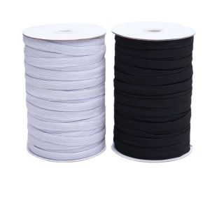 GUANGMANZHI | Black Narrow Elastic Band for Clothes 180m
