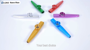 Metal Kazoo Flute Lightweight Portable for Beginner Instrument Music Lovers