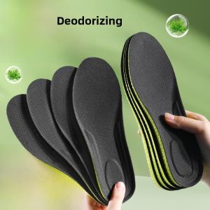 LINGMIAO | Deodorizing Shock-Absorbing Sweat-Absorbing Anti-Odor Breathable Soft Insoles for Mens Sports Shoes