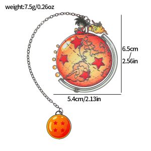 Bandai | Dấu Trang Kim Loại Dragon Ball Thiết Kế Goku & Shenron Dành Cho Người Hâm Mộ Anime Người Sưu Tầm Manga Phụ Kiện Đọc Sách & Ghi Nhật Ký Quà Tặng Hội Nghị Anime