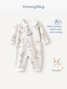 HoneySky | Bodysuit Bé Sơ Sinh Cotton Sạch Mùa Xuân và Thu