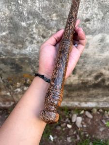 Tongkat Komando Kayu Liwung Macan Model 03 Panjang 60 cm Premium