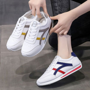 Womens Soft Bottom Sneakers Autumn New Style Casual Breathable Leather Sport Shoes Versatile Comfortable Fashionable Flat Heel