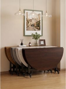 ZHUSHANXIA | Compact Folding Round Dining Table