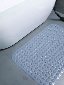 PVC Bathroom Mat  Non Slip Safety Anti Skid Shower Protection Mat Toilet Shower Foot Massage  Waterproof Floor Mat