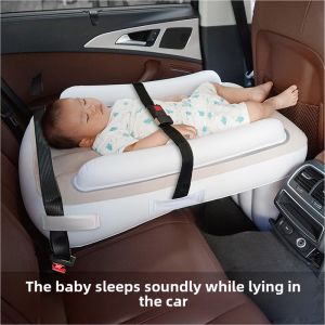 Cosyeme Inflatable Car Bed Mat Baby Travel Sleeping Aid Child Car Seat Rear Long Distance Drive Trip Infant Carrier