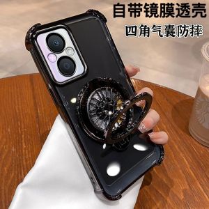 Oppo Reno7Z Silicone Case Transparent Full Cover Shockproof with Lens Film International Version CPH2343 Anti-Fall Design
