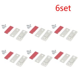 1-10SET Magnetic Cabinet Catches Hidden Door Closer Hidden Door Closer With Screw For Closet Cupboard Furniture Hardware