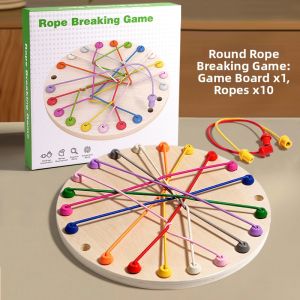 Logical Thinking Training Puzzle Toy Wooden Rope
