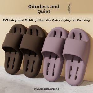 MONLEYTA | German Bathroom Slippers Indoor Home Silent Thick Bottom Bathing Leaking Quick Dry Cool Slippers Women Men New 2025 Model