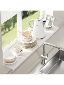 แผ่นขยายพื้นเคาน์เตอร์หน้าหนามากขึ้นแบบไม่ต้องเจาะ ชั้นวางของแบบอเนกประสงค์สำหรับหน้าต่างและบันไดเลื่อน