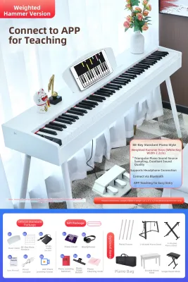 BEETHOSTAR | Smart Beginner Piano 88 Hammer Action Keys