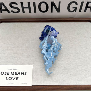 2024 New Ocean Series Large Size Hair Clips Acetate Dolphin Jellyfish Whale Sea Horse Womens Hair Accessories Stylish Hairpins