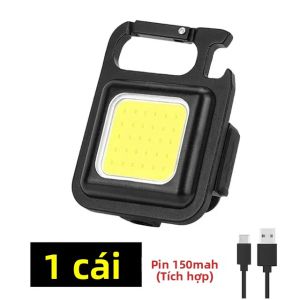 Đèn Pin Mini Đa Chức Năng COB LED Có Thể Sạc Lại Bằng USB Với Kẹp Mũ Đèn Làm Việc Móc Khóa Để Đi Bộ Cắm Trại Đèn Bỏ Túi Chống Nước
