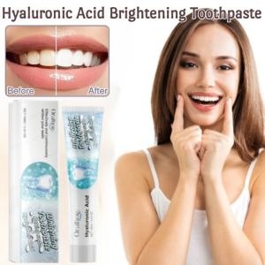 [Whitening with One Brush] Hyaluronic Acid Brightening Toothpaste Freshens Breath Reduces Plaque Fights Bad Breath Oral Care