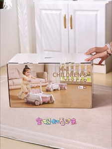 Xe tập đi cho bé 4IN1 kiêm xe chòi chân xe bập bênh xe kéo theo với nhiều đồ chơi kèm nhạc giúp bé nhận biết sớm