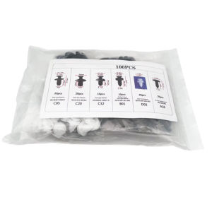 Auto Fastener Clip Kit Plastic Rivets Car Bumper Retainer with Removal Tool Bumper Door Trim Panel Retainer Car Interior Clips