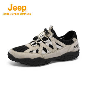 Jeep | Jeep Outdoor Mens Hiking Shoes Spring Summer Anti-slip Wear-resistant Camping Breathable Casual Shoes Low Cut Lightweight