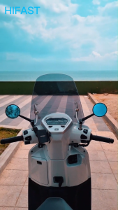 HIFAST กระจกมองข้างกลม CNC แท้ ขาตรง งานพรีเมียม ใส่ได้ทุกรุ่นรถจักรยานยนต์