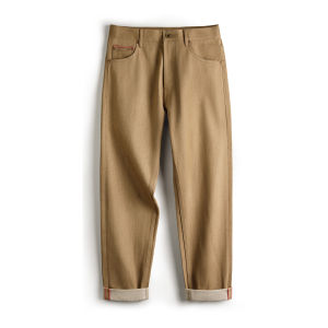 MADEN | Retro Western Straight Leg Raw Denim Pants for Spring