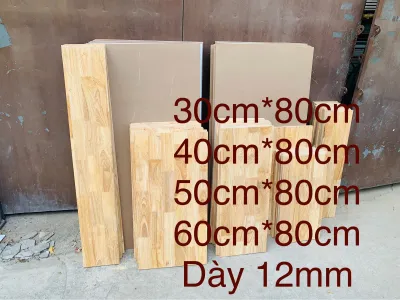 Tấm Gỗ làm kệgỗ làm tủ nhiều kích thước gỗ ghép cao su dày 12mm GỖ THỊT KHÔNG THẤM NƯỚC