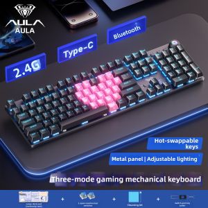 AULA | Customizable Hot Swappable Wireless Tri-Mode Mechanical Keyboard