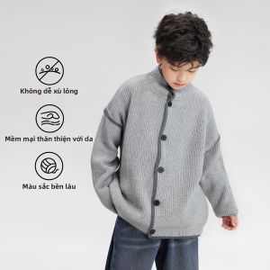 zosee | Áo Cardigan Knit Dày Mới cho Bé Trai 2026