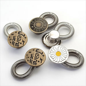 GotGo 3 ชิ้น/แพ็ค ปุ่มขยายเอว ปุ่มขยายเอวกางเกง ปุ่มขยายเอวสปริง กางเกง DIY jeans buttons