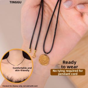 TINGGU | Simplicity 925 Silver Clasp Pendant Necklace Cord