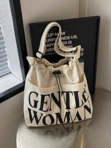 Túi Tote Canvas Dung Tích Lớn Dành Cho Nữ Túi Đeo Chéo Bằng Vải Cotton Phong Cách Hàn Quốc Thời Trang Mùa Hè 2024 Túi Xách Mềm