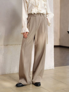 High Waist Pleated Wide-legged Trousers