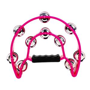 IRIN | Children Enlightenment Bell Drum Double Row Handbell Half Moon Hand Rattle Tambourine Orff Percussion Instrument