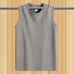 เสื้อยืดแขนกุดคอตตอนแท้สำหรับผู้ชาย ทรงหลวม สีพื้น ระบายอากาศได้ดี สำหรับฤดูร้อน เสื้อกล้ามออกกำลังกายแบบสวมหัว