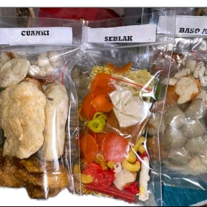 Paket Hemat 12 Bungkus Baso Aci, Seblak, Cuanki | Makanan Instan