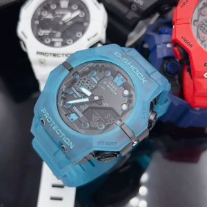 Watch Hiend ชุดนาฬิกา สองระบบ ดิจิตอลกับเข็ม มีไฟ จับเวลาตั้งปลูก มีวันที่เดือนปี หน้าปัด 55 มม. พร้อมกล่องคาสิโอ้แถม ส่งผิด