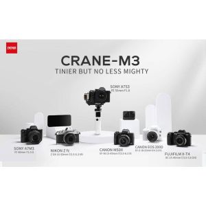 ZHIYUN CRANE M3 3-Axis Handheld Gimbal Stabilizer Camera Stabilizer Micro Single Gimbal Card Machine Gopro Anti Shake Handheld Stabilizer Vlog Camera Holder