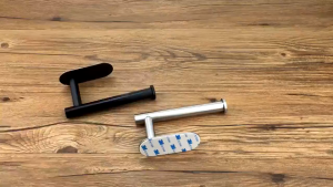 Toilet Roll Paper Towel Rack Holder Stainless Steel Tissue Hanging Rod Kitchen Bathroom Self Adhesive Wall Mount Tissue Towel Shelf