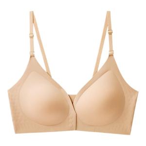 miiow | Cat Woman Front Buckle Foundation Liquid Invisible Thin Summer Bra Womens Gathered Small Chest Large Backless Seamless Underwear