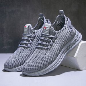 Mens Summer Casual Breathable Mesh Trendy Sports Shoes Soft Soled Non Slip Running Shoes Lightweight 39-45
