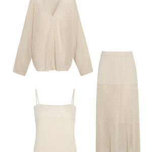 Lycell Atmosphere Elegant Knit Outfit Set Summer