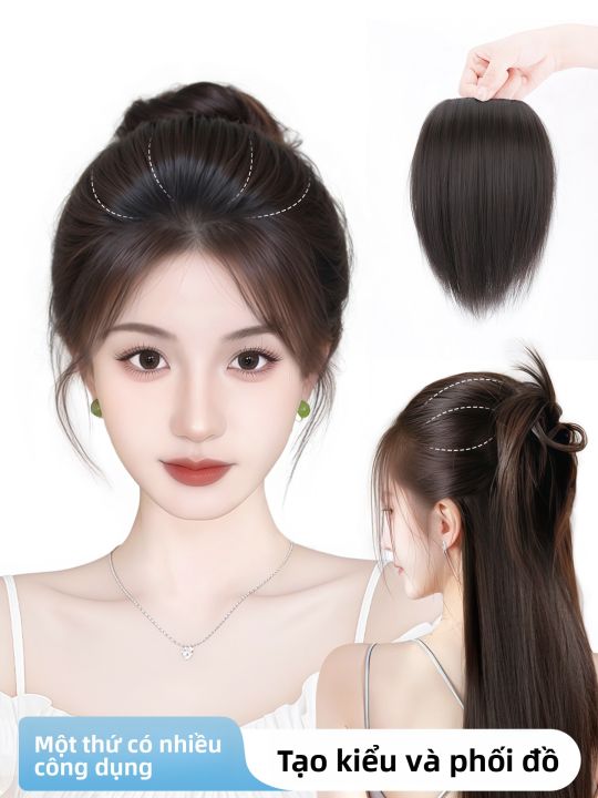 JUZITING | Mái tóc giả cho phụ nữ che giấu tóc bạc và tăng độ phồng ...