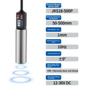 JINGJIAKE | Digital Display Ultrasonic Sensor Switch & Analog Output 485 Communication